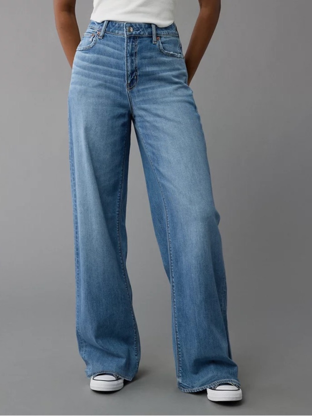 American Eagle Dreamy drape high waste baggy